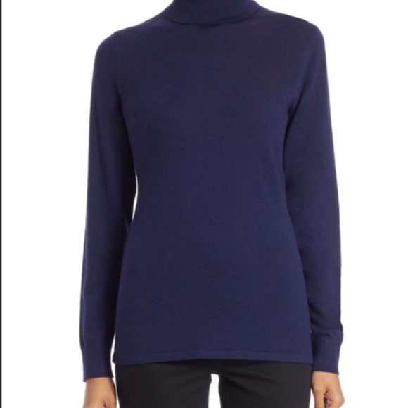 Lord & Taylor Merino Turtleneck Sweater - Picture 2 of 3